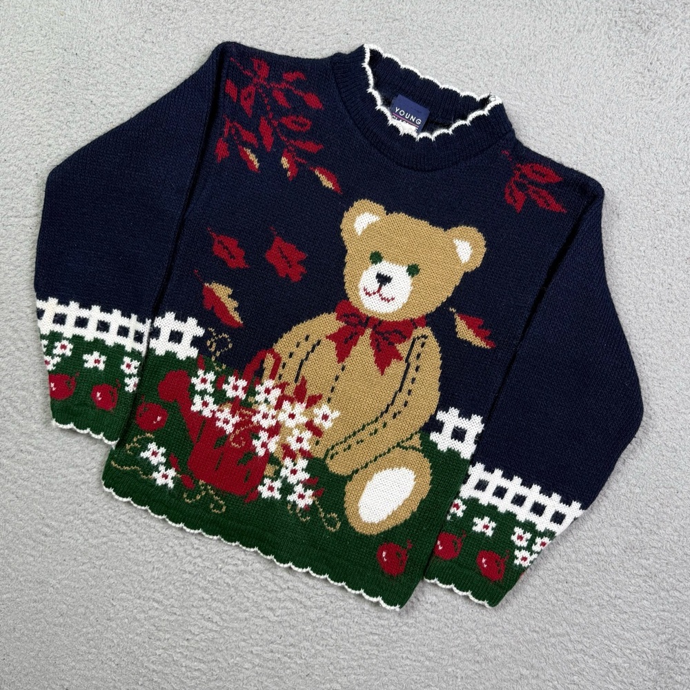 Kids Vintage Young Classics Teddy Bear knit‎ Sweater